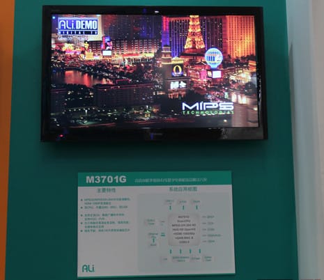 Ali M3701G Demo at CCBN 2011 MIPS Based M3701G Set-top box