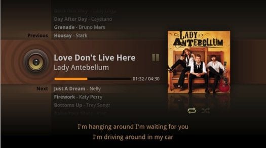 SMP8657 Android media player - music menu