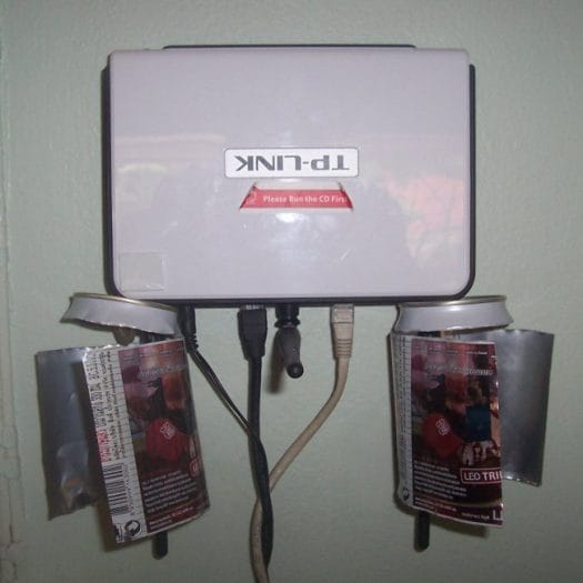 TP-Link Wifi Router 2 LEO Beer Cans TL-WR940N Router with Beer Can Antenna