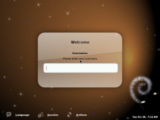 Raspberry Pi QEMU GDM Login Screen Gnome GDM Login Screen
