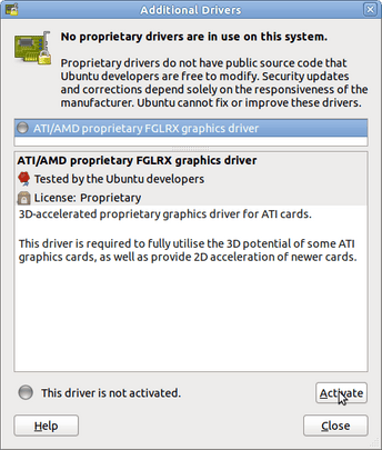 ATI/AMD proprietary FGLRX graphics driver