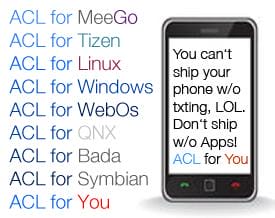 Android on Meego, Tizen, Linux, Windows, WebOS, QNX, Bada, Symbian