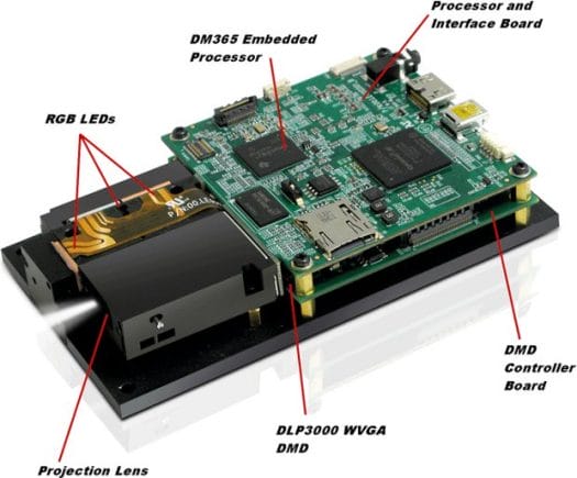 Texas Iinstruments DLP Lightcrafter Pico Projecter Development Kit based on DM365