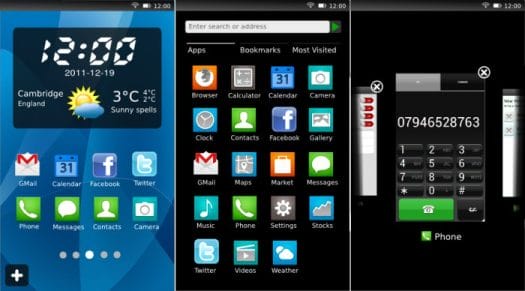 B2G Gaia User Interface (Home Screen) Mozilla Mobile Operating System User Interface
