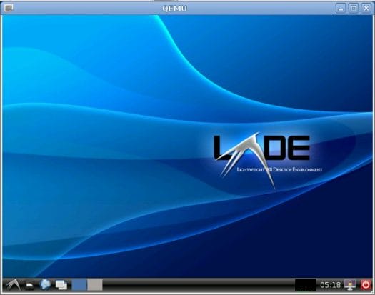 QEMU Runs Debian Squeeze LXDE Image