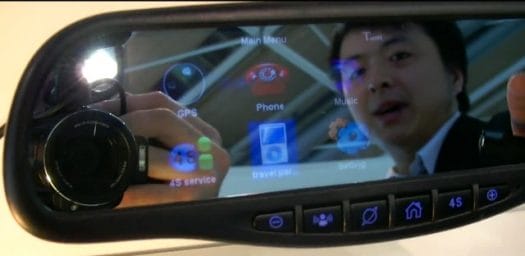 Rear-view mirror with an operating system