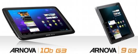 Arnova 10b G3 & Arnova 9 G3 Tablets with Android ICS