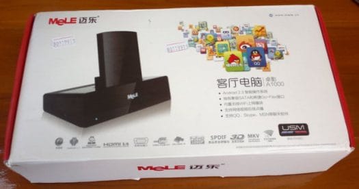 Mele A1000 Packaging Mele A1000 Box