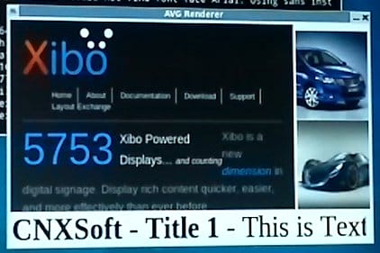 Xibo in Mele A1000 ARM Cortex A8 Open Source Digital Signage