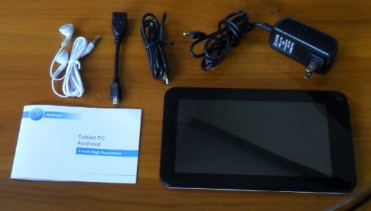 WM8850-MID Tablet Package Content WM8850 tablet, power supply, headphone, USB cable and manual