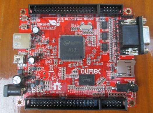 A13-OLinuXino-MICRO Top