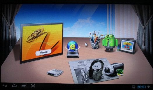 Droid Stick A2 Android Home Screen