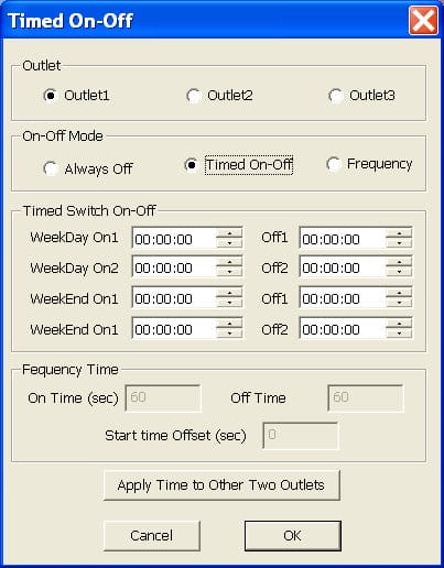 PowerUSB Timed On-Off