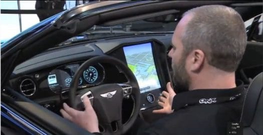 Bentley GT Concept Car Featuring QNX CAR 2.0 dashboard and user display