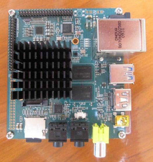 Top View of ARMBRIX Zero Development Board (Click to Enlarge)