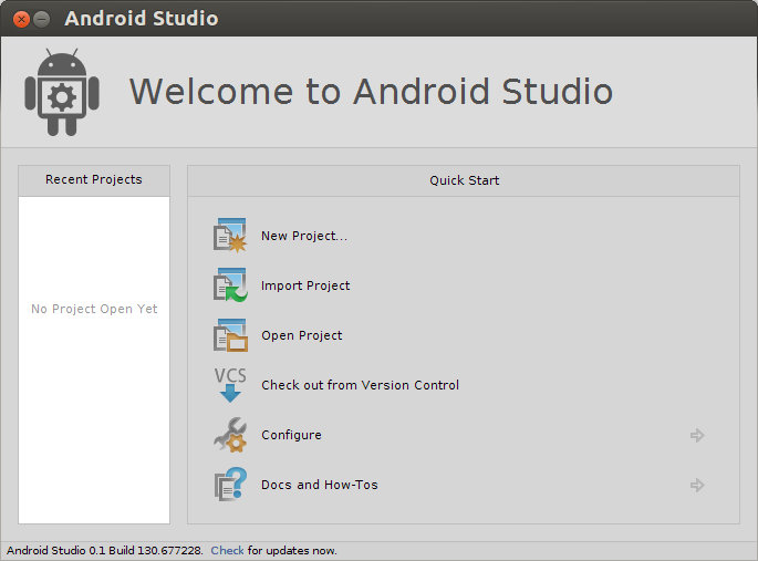 Installing Android Studio IDE in Ubuntu - Hello World Application - CNX  Software