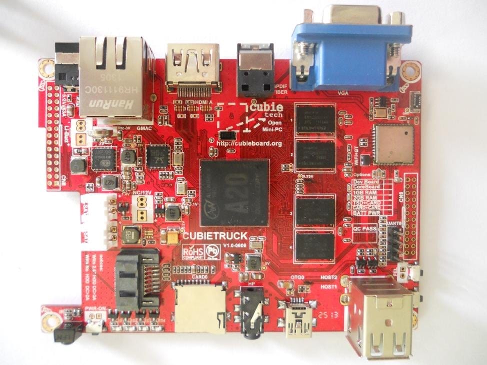 Cubietruck Development Board Features AllWinner A20 SoC, 2GB RAM