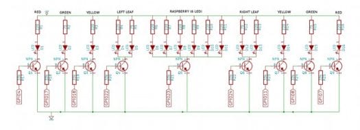Stripboard Enclosure LED Schematics