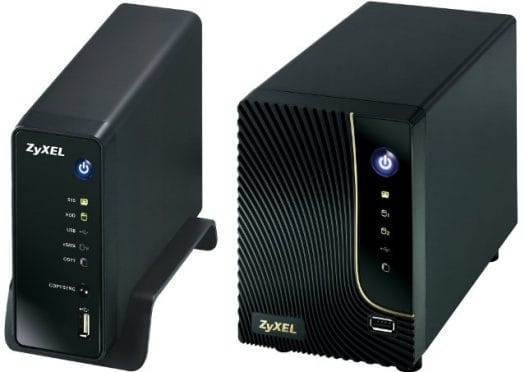 Zyxel NSA310 (Left) and NSA320 (Right)