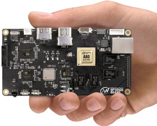 OptimusBoard AllWinner A80 Development Board (Click to Enlarge a bit)