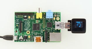 Microview Connected to Raspberry Pi (CPU / Memory usage)