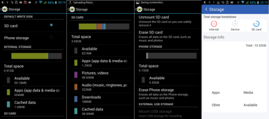 ThL W200 Android Storage Settings (Click to Enlarge)