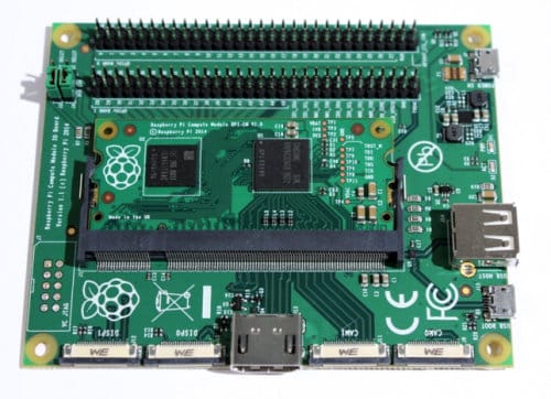 Raspberry Pi IO Board and Compute Module