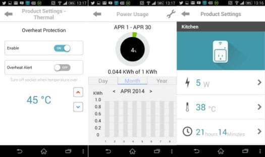 mydlink smart plug screenshots (Click to Enlarge)