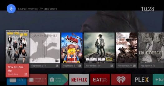 Android TV User's Interface