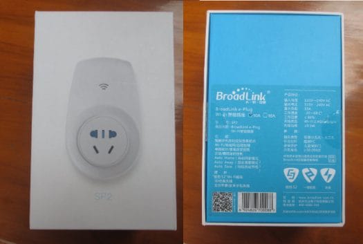 Broadlink SP2 package (Click to Enlarge)