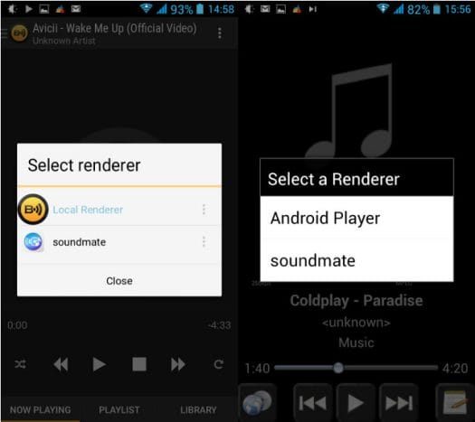 SoundMate Renderer in BubbleUPnP and UPnPlay Apps