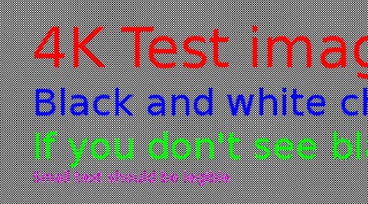 4K Test Image
