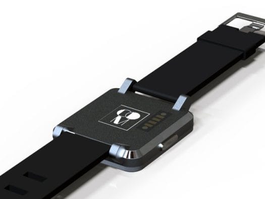 Back of Com 1 Smartwatch with 4-pin for Charging