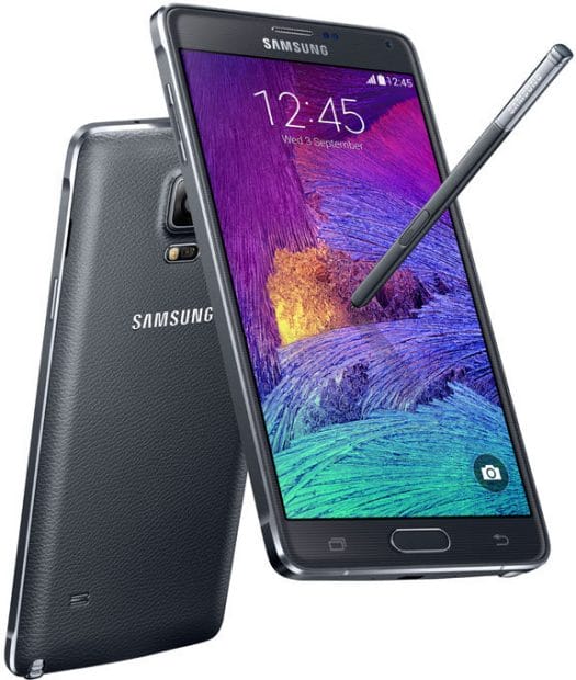 Samsung Edge Note (Front), and Samsung Note 4 (Back)