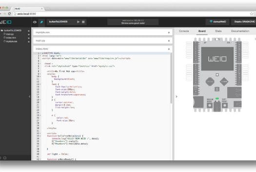 WeIO IDE (Click to Enlarge)