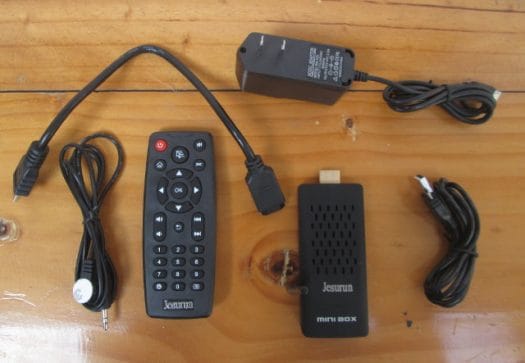 Jesurun T034 with Remote, Cables, and Power Supply (Click to Enlarge)