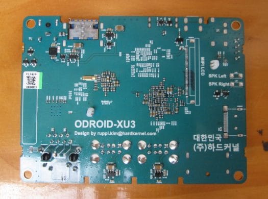 Bottom of ODROID-XU3 Lite Board