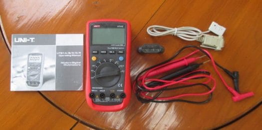 UNI-T UT61E Digital Multitmeter with Cables, Adapter, and User's Manual (Click to Enlarge)