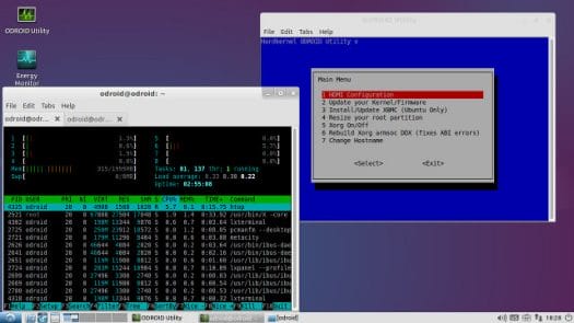Lubuntu Screenshot in ODROID-XU3 Lite (Click for Original Size)