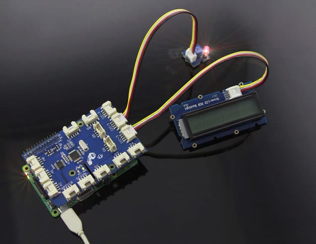 GrovePi+ Starter Kit Adds Multiple Sensors, Relays, an LCD, a