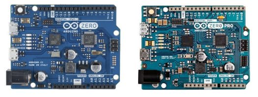 Arduino Zero (Arduino.cc) vs Arduino Zero Pro (Arduino.org) - Click to Enlarge