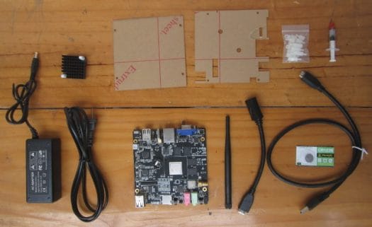 Cubieboard 4 and Accessories (Click to Enlarge)