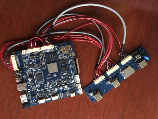 embed+ RK328 Board and Daughterboard