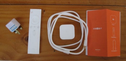 Mi Box Mini, Remote. HDMI Cable and User Manual (Click to Enlarge)