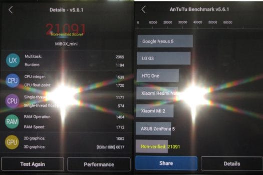 Antutu 5.6.2 on Mi Box Mini (Click to Enlarge)