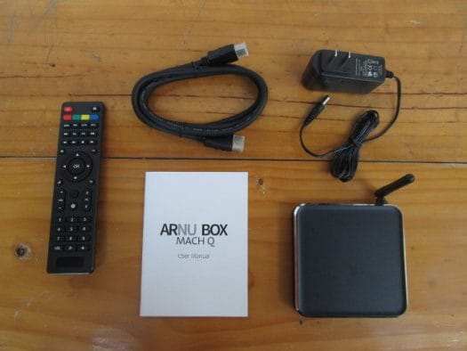 Mach Q TV Box and Accessories (Click to Enlarge)