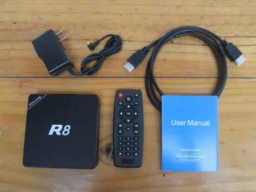 R8 and Accessories (Click to Enlarge)