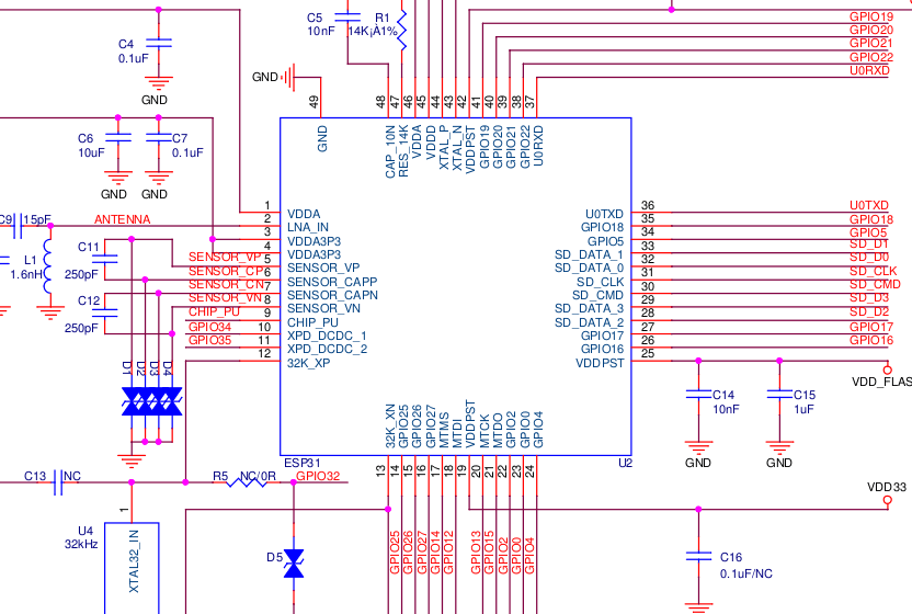 ESP32 Module Schematics And Board Files - CNX Software