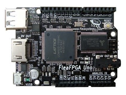 Sløset Jeg vil have Korrupt FleaFPGA Uno Board Combines a Lattice FPGA, Arduino UNO Form Factor, HDMI  Output, and an ESP8266 WiFi Module - CNX Software
