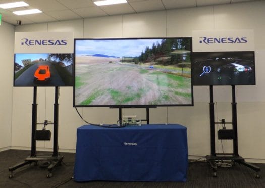 Renesas R-Car H3 Demo with 4K display and two secondary displays